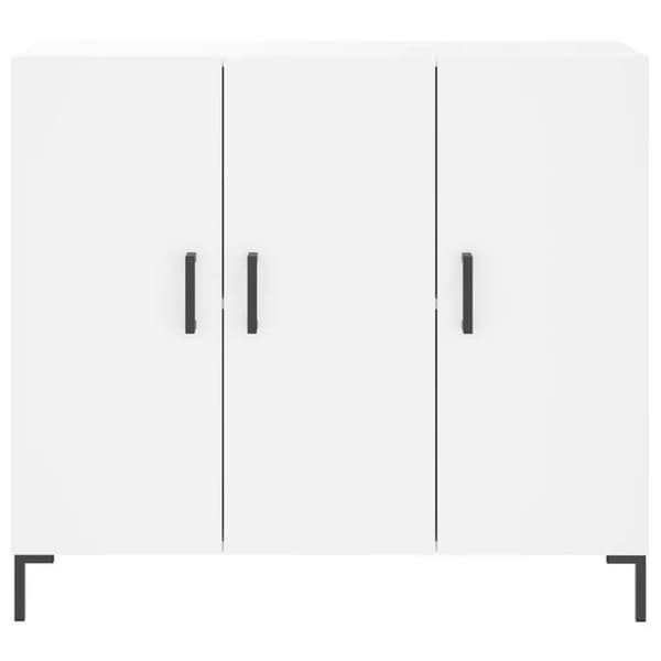 Maison Exclusive - Buffé vit 90x34x80 cm ingenjörsträ