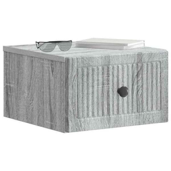 Maison Exclusive - Sonoma harmaa seinähyllyyöpyöre 33 x 34,5 x 20 cm