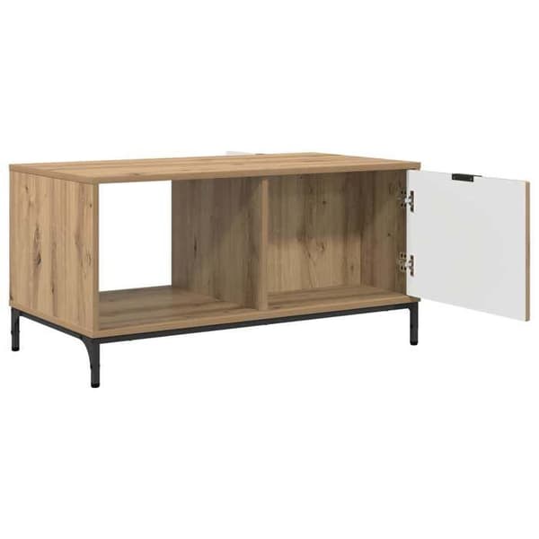 Soffbord - EXKLUSIV HEM - Modern rektangulär - Ingenjörsträ - Brun - 90 x 49 x 46 cm