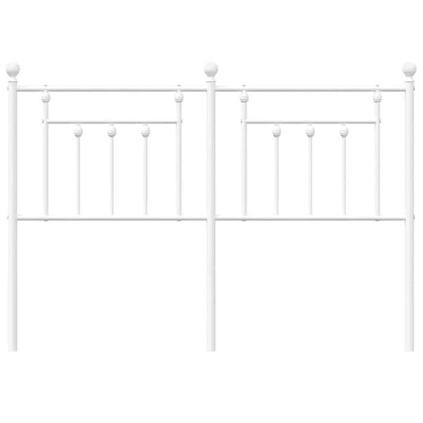 Maison Exclusive - Erstatnings hovedgærde metal hvid 150 cm