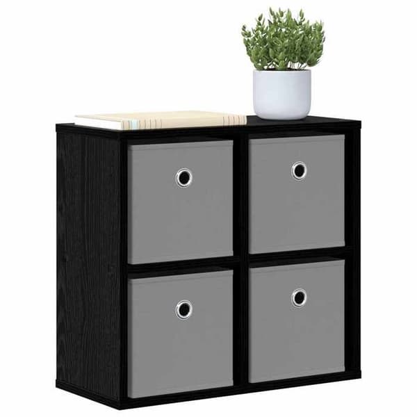Maison Exclusive - Buffet Sort egetræ 49,5 x 22 x 47 cm