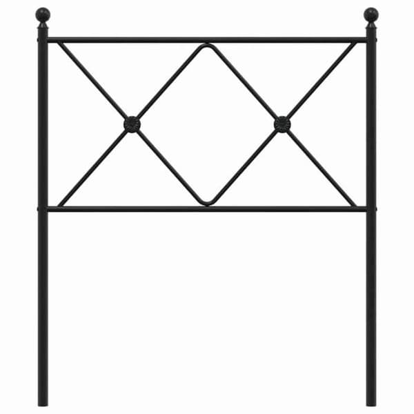 Maison Exclusive - Erstatnings hovedgærde i sort metal 75 cm