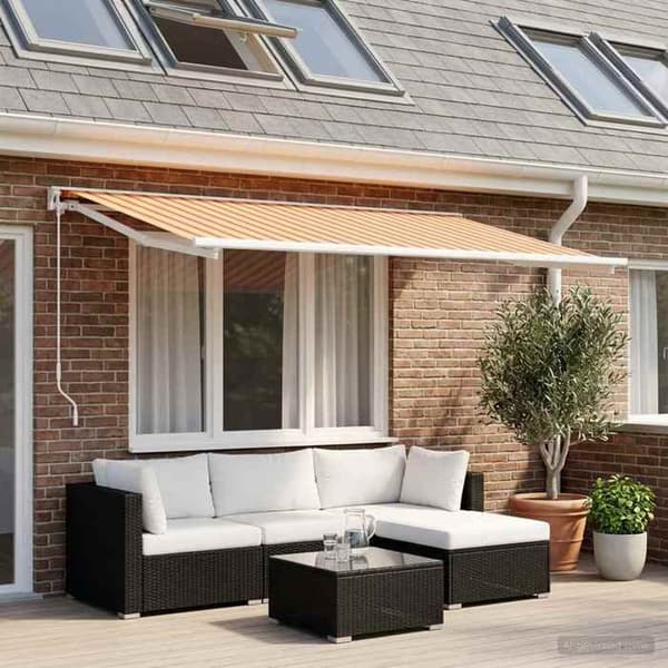Maison Exclusive - Udskiftningsstof til multicolor markise 350 x 200 cm