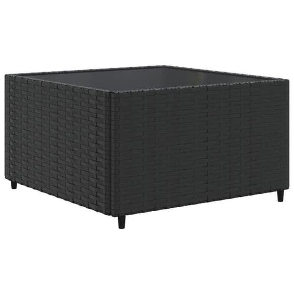 Maison Exclusive - Trädgårdsmöbler 6 delar med kuddar Svart flätad resin