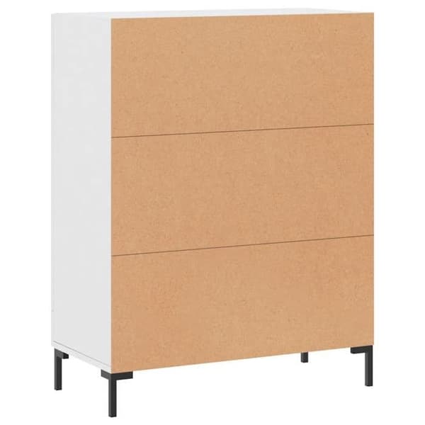 Maison Exclusive - Hvidt buffet 69,5x34x90 cm ingeniørtræ Vit