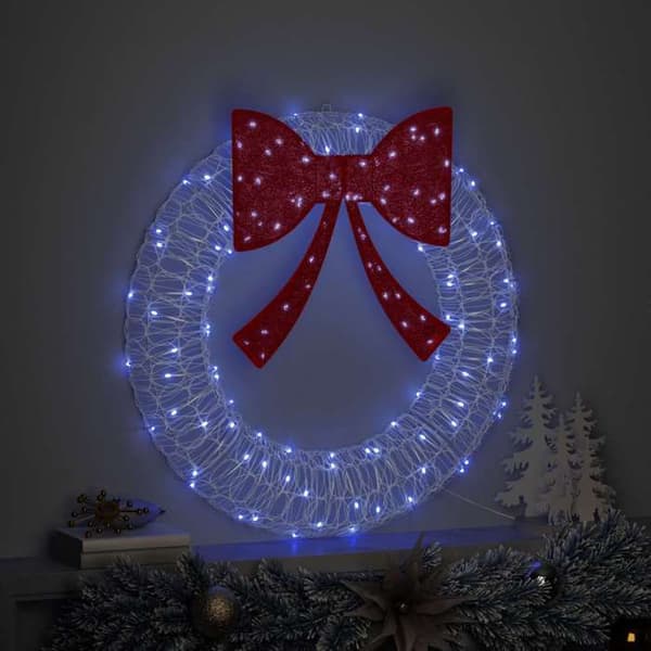 Maison Exclusive - Couronne 60 LED Blå 76 x 76 x 8,5 cm Akryl Blå