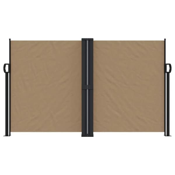 Maison Exclusive - Retractable sidokappa taupe 140x1200 cm