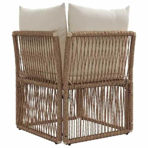 Maison Exclusive - Beige polyrottinkinen kulmasohva