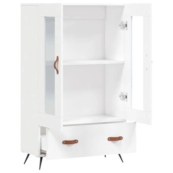 Maison Exclusive - Buffé hög vit 69,5x31x115 cm ingenjörsträ