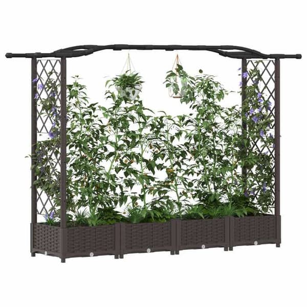 Hævet havebed - EKSKLUSIV HUS - Eksklusivt Hus - 207x40x123 cm - Brun - PP brun