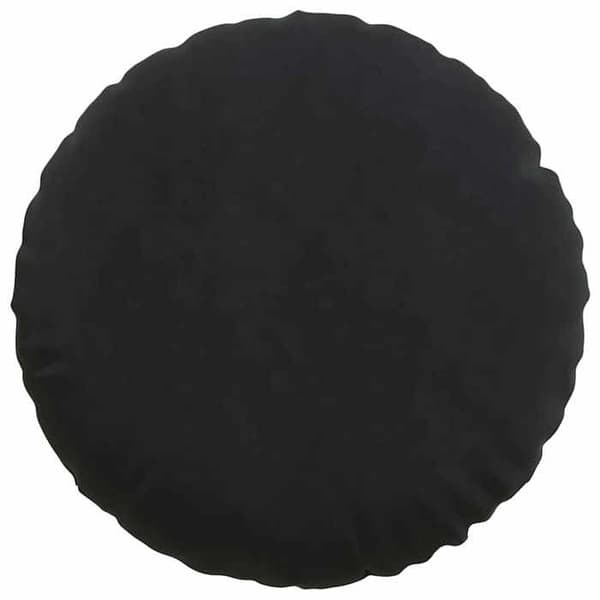 Sittkudde - EXKLUSIV HEM - Sammet - Ø 80 x 29 cm - 2-pack - Svart Svart