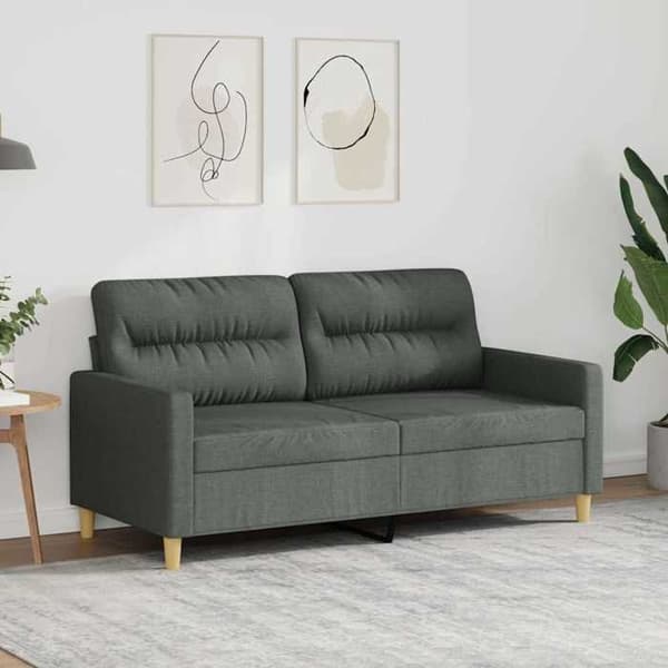 Maison Exclusive - 2-personers sofa i mørkegrå 140 cm stof