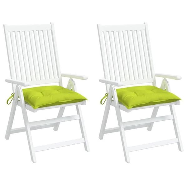 Maison Exclusive - Stolsdynor set om 2 grön glansig 40x40x7 cm