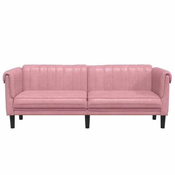 Maison Exclusive - 3-paikkainen vaaleanpunainen samettisohva