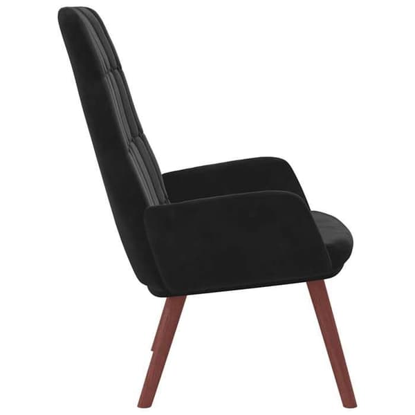 Maison Exclusive - Musta samettinen rentouttuva nojatuoli