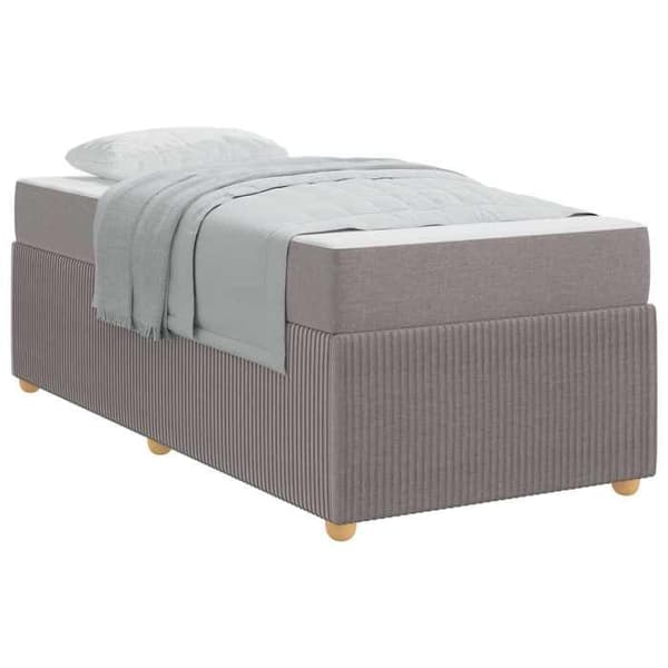 Maison Exclusive - Sängram Taupe 100 x 200 cm tyg Mol