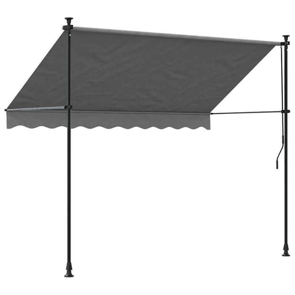 Maison Exclusive - Fällbart tak i antracit 250x150 m tyg och stål