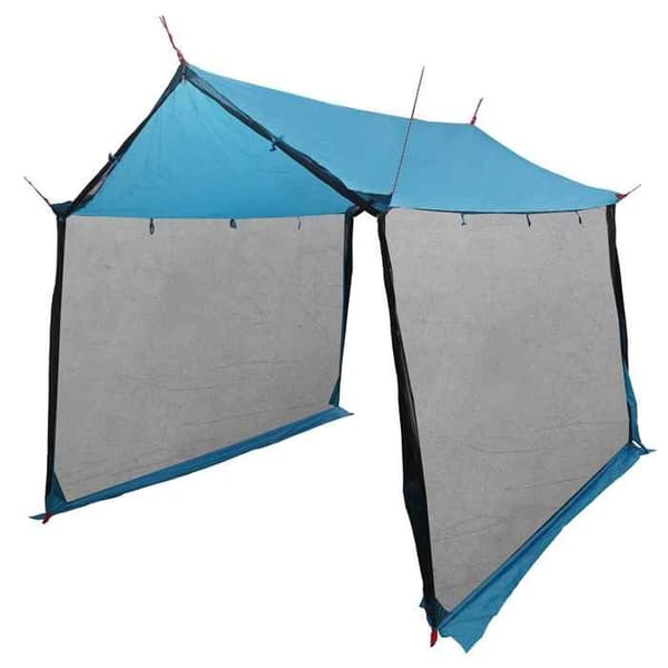 Maison Exclusive - Camping tarp med netvægge Blå 270 x 210 x 210 cm