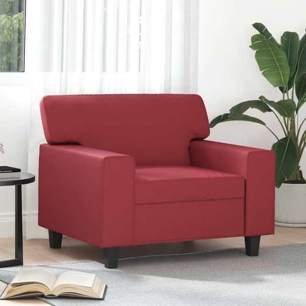 Maison Exclusive - Rød bordeaux Stol 60 cm Simililæder