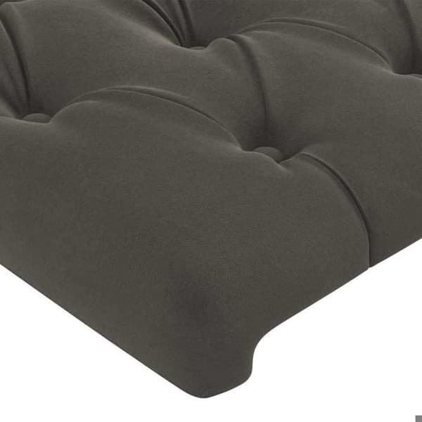 Maison Exclusive - Mörkgrå sänggavel 90x7x78/88 cm Sammet