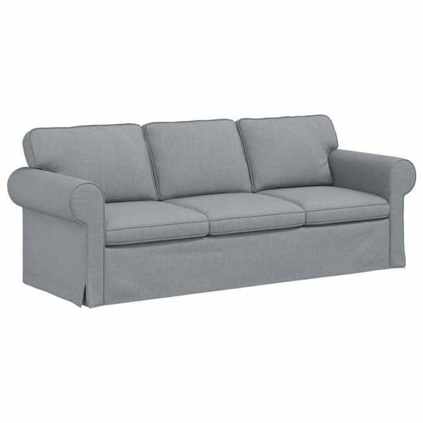 Maison Exclusive - Sæt af 2 sofaer lys grå stof