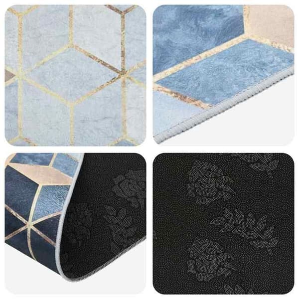 Maison Exclusive - LESAKA Matto Hopea 80 x 100 cm Timanttivelu