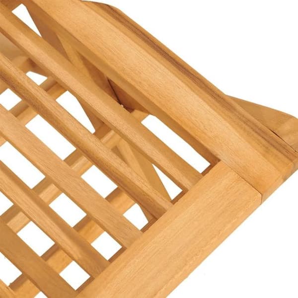 Trädgårdsmöbelset - EXKLUSIVT HUS - 5 delar - Massivt teak - Fällbart - Parasolhål