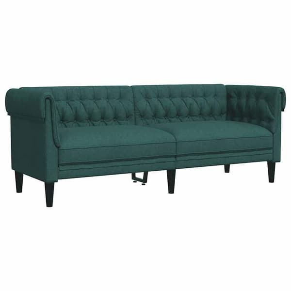 Maison Exclusive - Sæt af 3 sofaer mørkegrøn stof