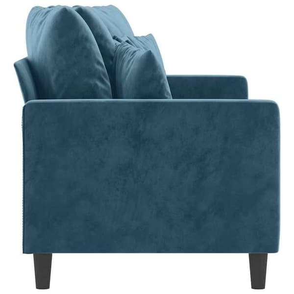 Maison Exclusive - 2-paikkainen sininen sohva 140 cm samettia Blå