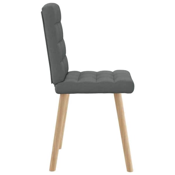 Maison Exclusive - Matstolar set om 2 mörkgrå tyg