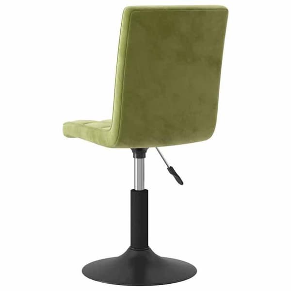Maison Exclusive - Snurrstolar för matbord, set om 2, ljusgrön sammet