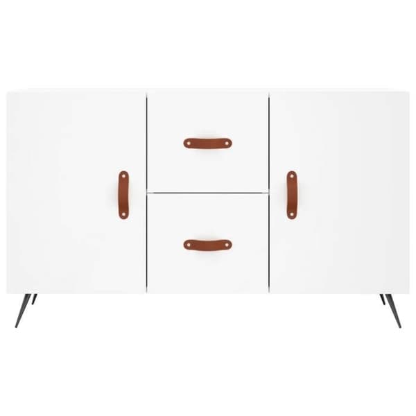 Maison Exclusive - Hvidt buffet 100x36x60 cm ingeniørtræ