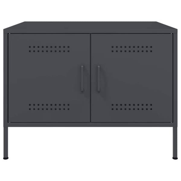 Maison Exclusive - Kaffe bord antracit 68x50x50,5 cm stål antracit