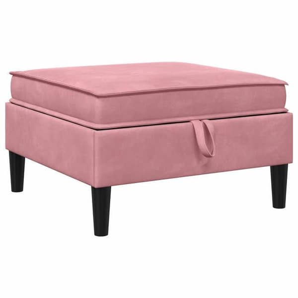 Maison Exclusive - Puff med Opbevaring Rosa Velour