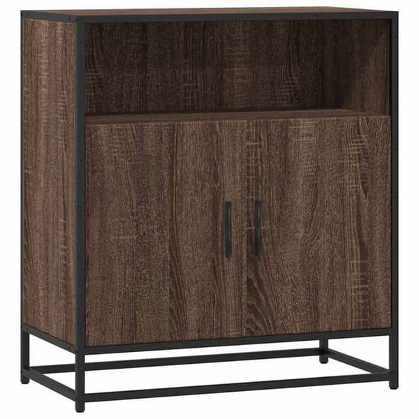 Maison Exclusive - Buffé ek brun 68x35x76 cm ingenjörsträ