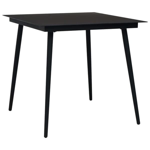 Maison Exclusive - Utomhusmatgrupp 5 delar i flätad resin och glas