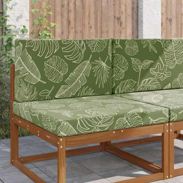 Utomhuskudde - EXKLUSIV HEM - Blad - Polyester - Skumfyllning - Avtagbart fodral