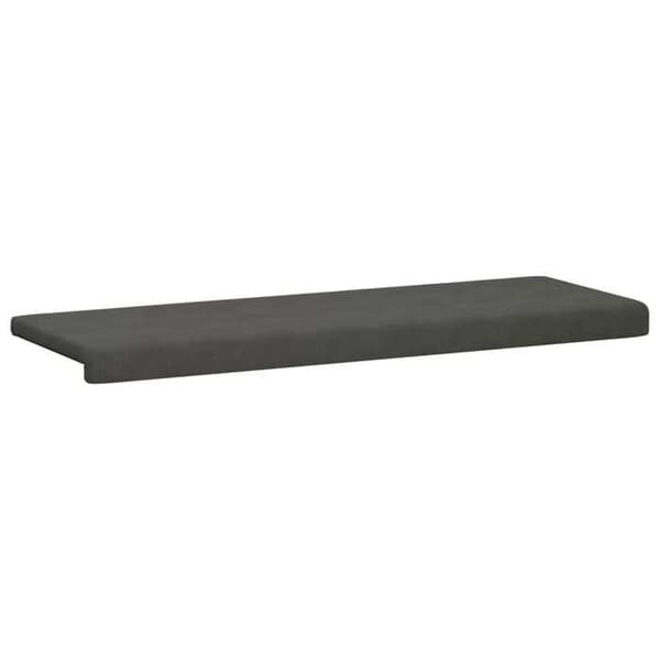 Maison Exclusive - Bänk kuddar i mörkgrå ribbad sammet Djup 35 cm Mörkgrå