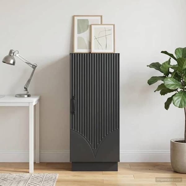 Maison Exclusive - Buffet Sort 33 x 34,5 x 87 cm Ingeniørtræ