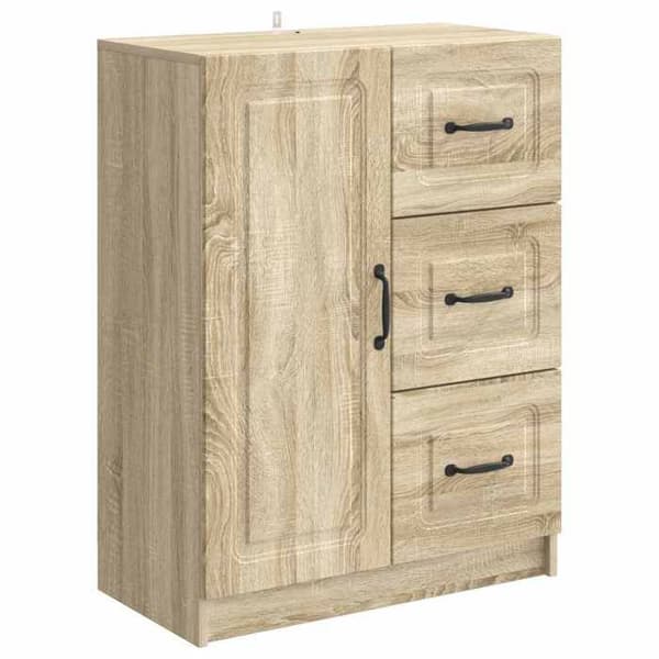 Maison Exclusive - Buffé Ek Sonoma 66 x 34,5 x 87 cm Ingenjörsträ