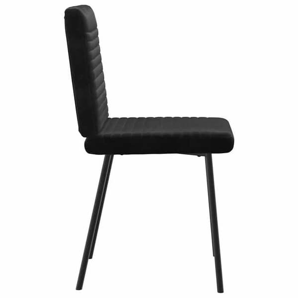 Maison Exclusive - Ruokatuolit 2 kpl Musta Sametti