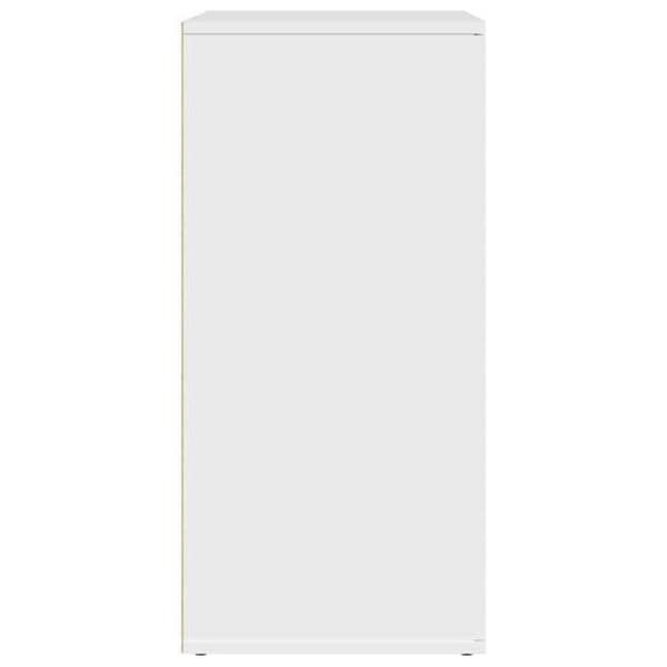 Maison Exclusive - Bufféer 2 st vit 79x38x80 cm ingenjörsträ