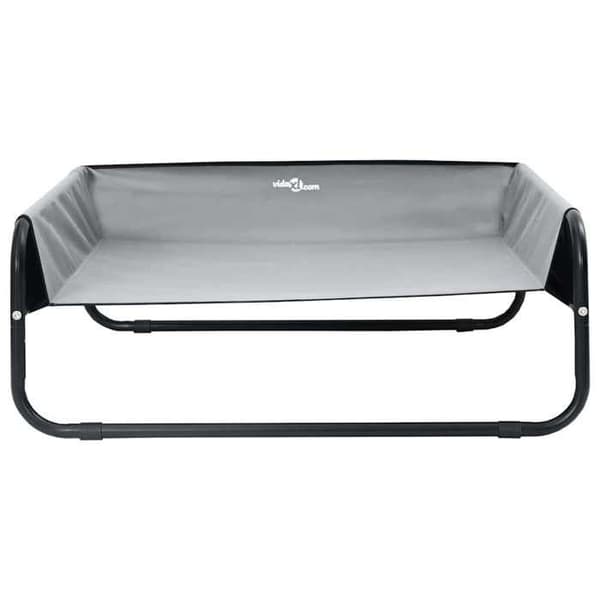 Maison Exclusive - Hundsäng Ljusgrå 57 x 57 x 24 cm Stål
