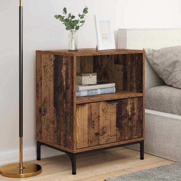 Maison Exclusive - Natbord 2 dele Antik træ 49 x 36 x 61 cm