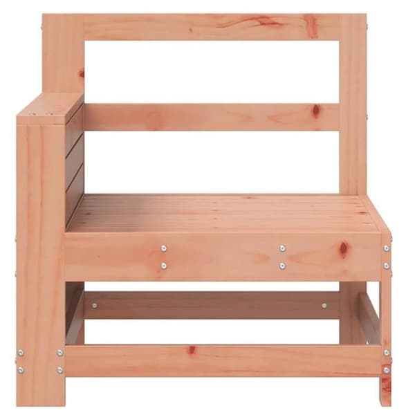 Havemøbel - EKSKLUSIVT HUS - Design med lameller - Massivt Douglas-træ - Armlæn & foldbart bord - Modulerbart