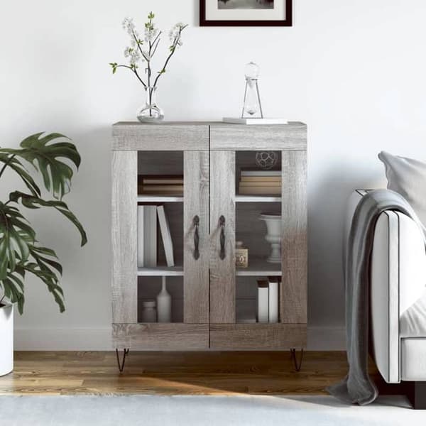 Maison Exclusive - Buffé Sonoma Grå 69,5x34x90 cm Ingenjörsträ
