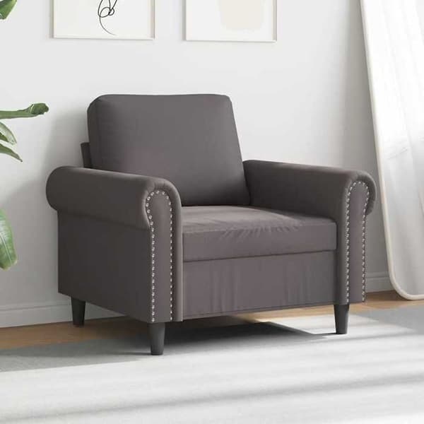 Maison Exclusive - Harmaa Tuoli 60 cm Keinonahkaa