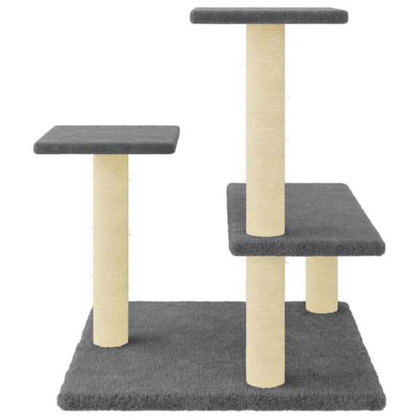 Maison Exclusive - Kattekradse med sisal i mørkegrå 61 cm
