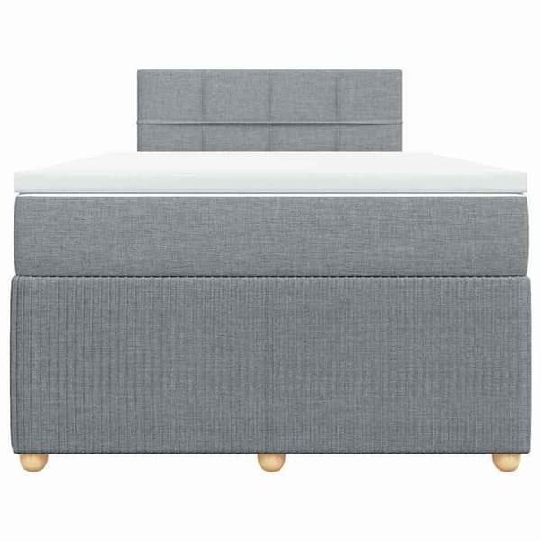 Maison Exclusive - Madras med lameller i lys grå 120x200cm Stof