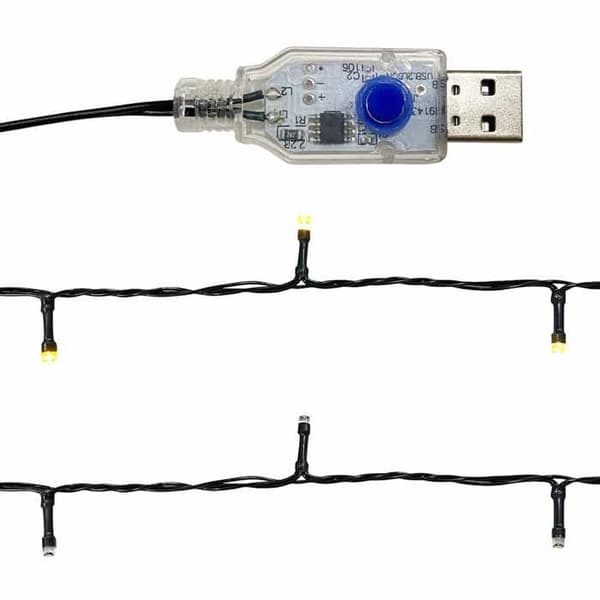 Maison Exclusive - Jouluköynnös LED-valoilla 10 m Sininen Blå